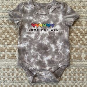 Baby Gap “Love For All” Tie Dye Pride Onesie - 12-18 Months